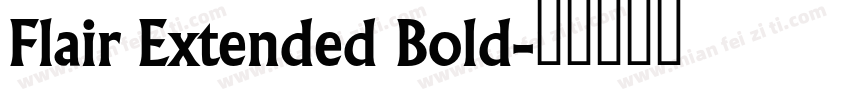 Flair Extended Bold字体转换